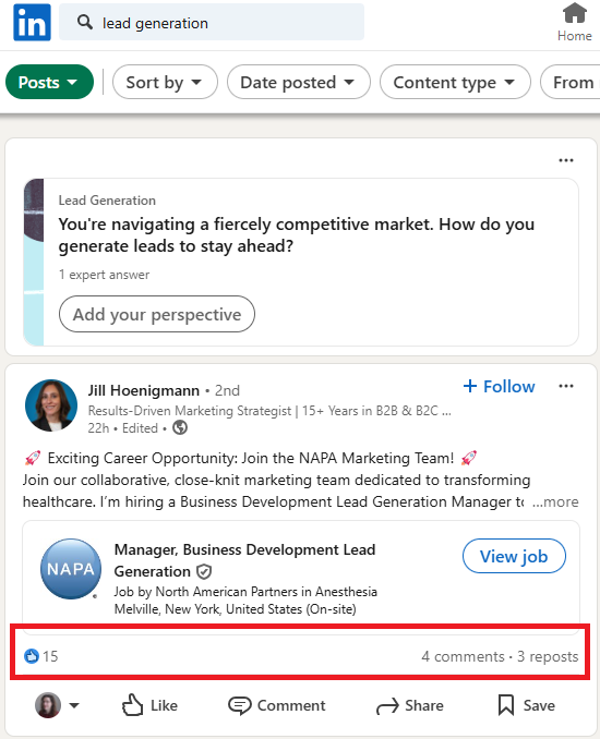 Linkedin-content-search